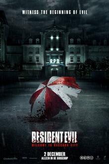 Resident Evil: Welcome to Raccoon City Filmposter van Resident Evil: Welcome to Raccoon City